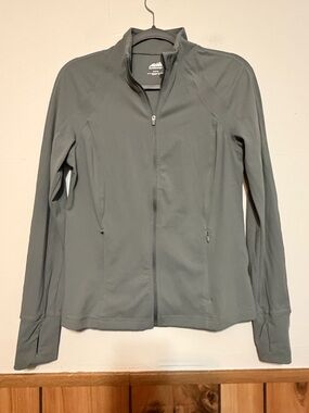 Avia Gray Full-Zip Utility Jacket